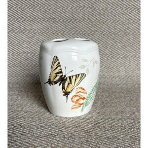 Lenox Porcelain Butterfly Meadow 4 Slot Toothbrush Holder